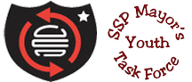 B52 Giving Back Logo and SSP Mayor's Youth Task Force Logo