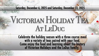 Victorian Holiday Tea at LeDuc